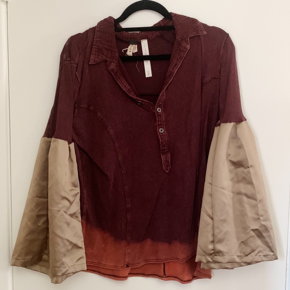 The Morgan Factory S/M Free People Top OOAK